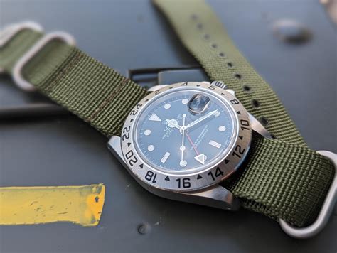 rolex explorer 2 bracelet nato|Rolex explorer ii NATO.